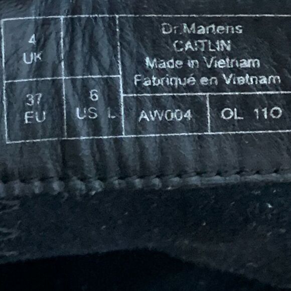 Vintage Dr. Martens Ankle Platform Boots Goth Grunge Womens Leather Black Size 6 - Picture 11 of 12